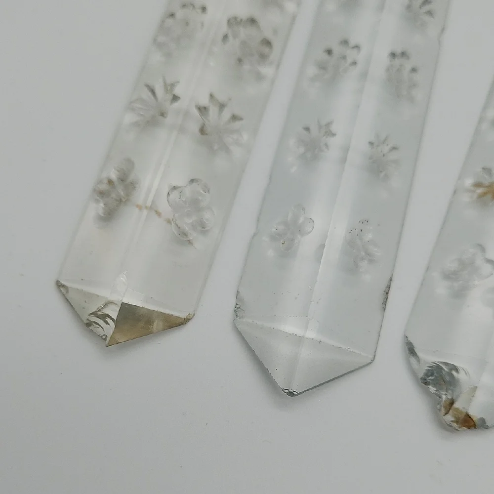 Clear Glass Crystal Prism Set